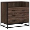 vidaXL sahtlikapp pruun tamm 70x41x70 cm ehituspuit