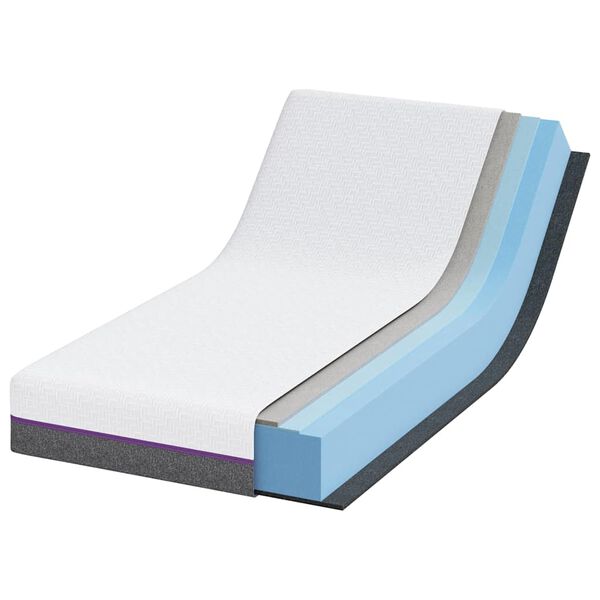 vidaXL Madrats Valge ja hall 80 x 160 cm Žakaarkangas