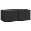 vidaXL Rippuv TV kapp 98 x 31 cm Must Tehispuit Seinale kinnitatav