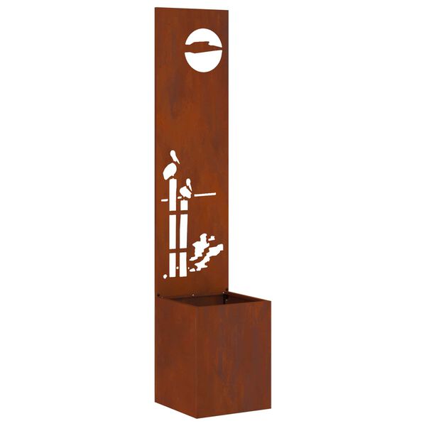 vidaXL Aia privaatsuse kate Rooste 32 x 150 cm Kulunud teras