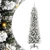 vidaXL Tehisj&otilde;ulupuu Valge 180 cm PVC, metall ja plastik