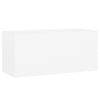 vidaXL vannitoamööblikomplekt, valge, puitlaastplaat