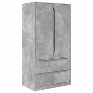 vidaXL Garderoobikapp BetoonHall 79,5 x 49 x 156 cm T&ouml;&ouml;deldud puit