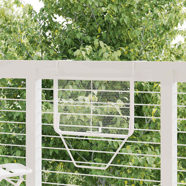 vidaXL r&otilde;dulaud, valge, 60 x 40 cm, teras