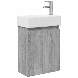 vidaXL Vannitoa vanity &uuml;ksus koos segistiga Hall Sonoma
