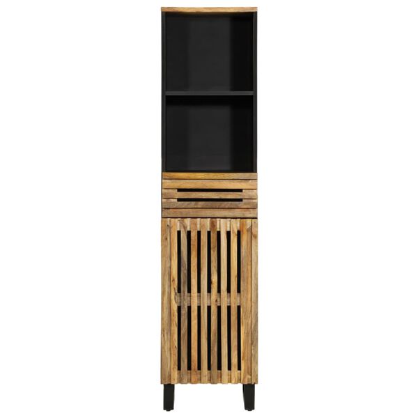 vidaXL puhvetkapp, 38x34x160 cm, töötlemata mangopuit