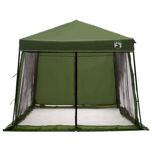 vidaXL Telgikomplekt katusega 2 pcs Roheline Taffeta ja kangas
