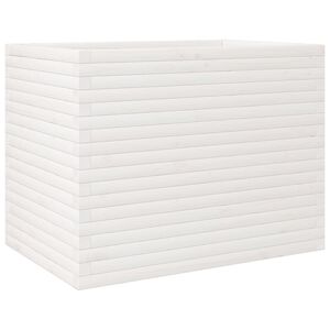 vidaXL aia taimekast, valge, 90x60x68,5 cm, m&auml;nnipuit