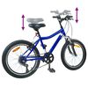 vidaXL Laste Bike 20 Tolli 6-Speed vanuses 6-11 aastat Tumesinine