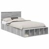 vidaXL Voodi raam riiuliga peaga Hall Sonoma 120 x 190 cm Tehispuit