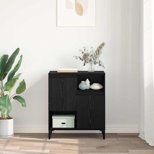 vidaXL K&otilde;ide Must tamm 60 x 35 x 70 cm Tehispuit