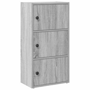 vidaXL raamatualus, hall Sonoma tamm, 40x24x77 cm, tehispuit