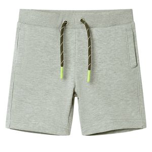 Laste l&uuml;hikesed p&uuml;ksid pingutusn&ouml;&ouml;riga, hele khaki melange, 140