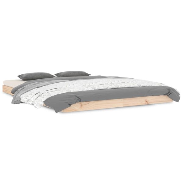 vidaXL voodiraam, 140 x 190 cm, m&auml;nnipuit