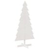 vidaXL puidust j&otilde;ulupuu kaunistuseks, valge, 150 cm, m&auml;nnipuit
