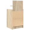 vidaXL &ouml;&ouml;kapid, 2 sahtliga 2 tk, sonoma tamm 38x34x80 cm
