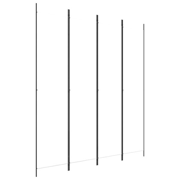 vidaXL 4 paneeliga ruumijagaja, valge, 200x220 cm, kangas