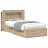vidaXL Voodiraam ladustamisega Sonoma tamm 100 x 200 cm Tehispuit