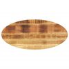vidaXL ovaalne lauaplaat, 100x40x2,5 cm, mangopuit