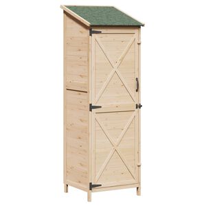 vidaXL Aiashed Naturaalne 59,5 x 56 x 176,5 cm Tugev kuusepuit