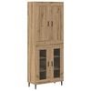 vidaXL K&otilde;rgushein 2 pcs K&auml;sit&ouml;&ouml;puu 69,5 x 34 x 180 cm Tehispuit