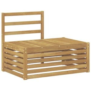 vidaXL V&auml;li diivanikomplekt Valge 91 x 63 x 73 cm Tugev akatsiapuu