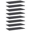 vidaXL riiuliplaadid 8 tk, hall, 80x40x1,5 cm, puitlaastplaat
