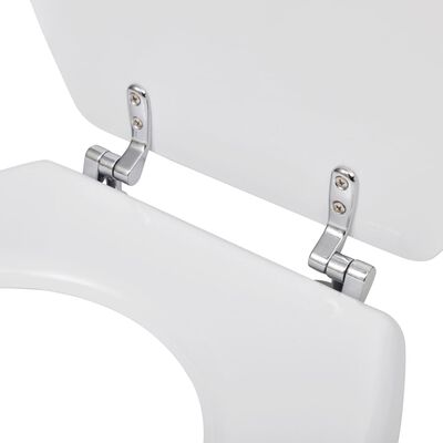 vidaXL WC prill-laud MDF, lihtne disain, valge