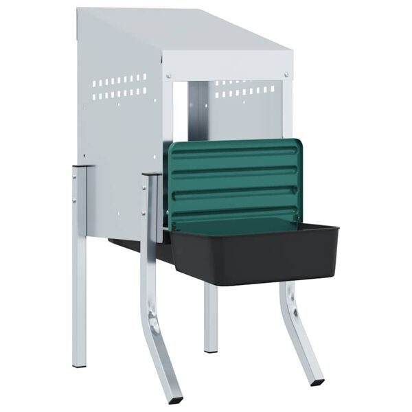 vidaXL kanade pesakast 1 sektsiooniga jalgadega, tsingitud terasest