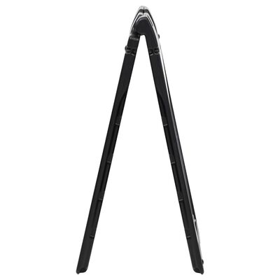 vidaXL A-raamiga kõnnitee tahvel, must, 45 x 7 x 84,5 cm, HDPE