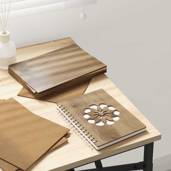 vidaXL Dekor Paneelid 150 pcs K&auml;sit&ouml;&ouml;puu 15 x 21 x 0.27 cm Tehispuit