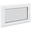 vidaXL Keldriakendus RISOR 100 x 70 cm PVC ja klaas Valge