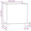 vidaXL jalgadega taimekast, rooste, 30x30x30 cm, Corten teras