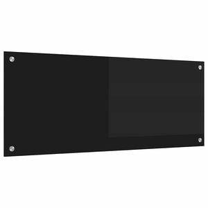 vidaXL K&ouml;gi Splashback Must 100 x 40 cm karastatud klaas