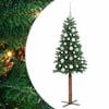 vidaXL Peen j&otilde;ulupuu Roheline 150 cm PVC ja tahke m&auml;nd