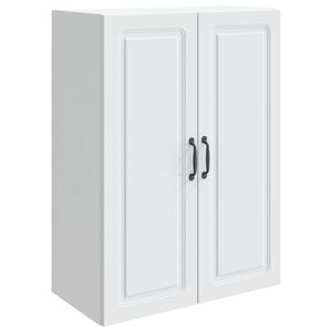 vidaXL Seinale kinnitatav kapp Valge 66 x 34,5 x 90 cm Tehispuit