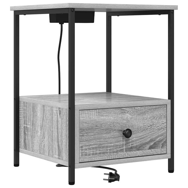 vidaXL &Ouml;&ouml;lambi kapp sahtliga Hall Sonoma 42 x 41 x 56 cm Tehispuit