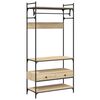 vidaXL garderoob sahtlitega Sonoma tamm 89x39x184,5 cm tehispuit