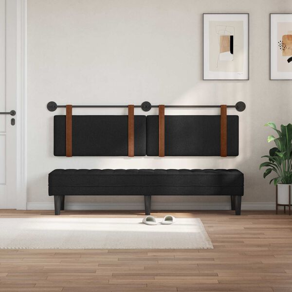 vidaXL Rippuv Peatoe Seinale kinnitatav Must 170 x 55 x 5 cm Antiik PU