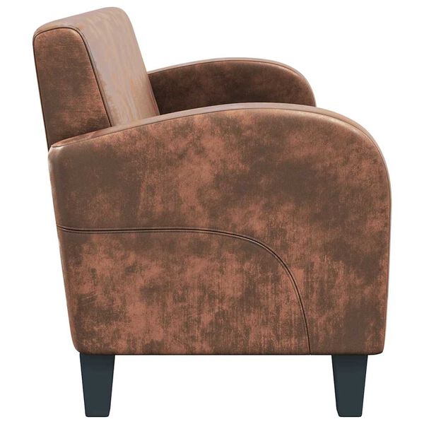 vidaXL 3-kohaline diivan, kunstseemisnahast, pruun