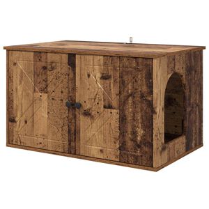 vidaXL Kassi Maja Vana puit 85 x 55 x 50,5 cm Tehispuit