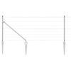 vidaXL Aiapost Galvaniseeritud 50 x 0,8 m Teras