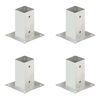 vidaXL postiankrud 4 tk, tsingitud metall, 71 mm