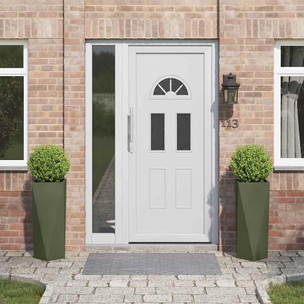 vidaXL Taimekast 2 pcs K&uuml;pset roheline 30 x 30 x 75 cm Teras