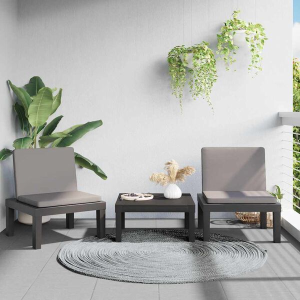 vidaXL p&auml;evitustool koos patjadega, antratsiithall, PP