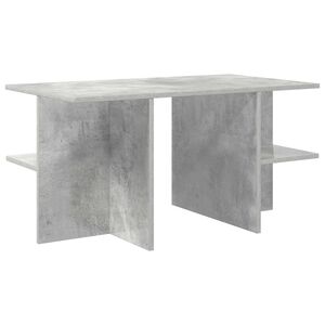 vidaXL Kohvilaud Betoonhall 87 x 50 x 45 cm T&ouml;&ouml;deldud puit