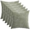 vidaXL Diivanipadi 6 tk HEERLEN Roheline 40 x 40 cm &Scaron;en&uuml;&uuml;lfabric