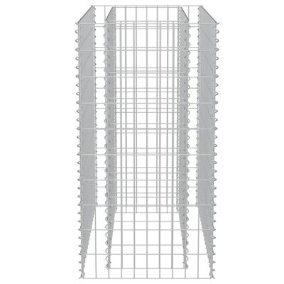 vidaXL gabioon-taimelava, tsingitud teras, 90 x 50 x 100 cm
