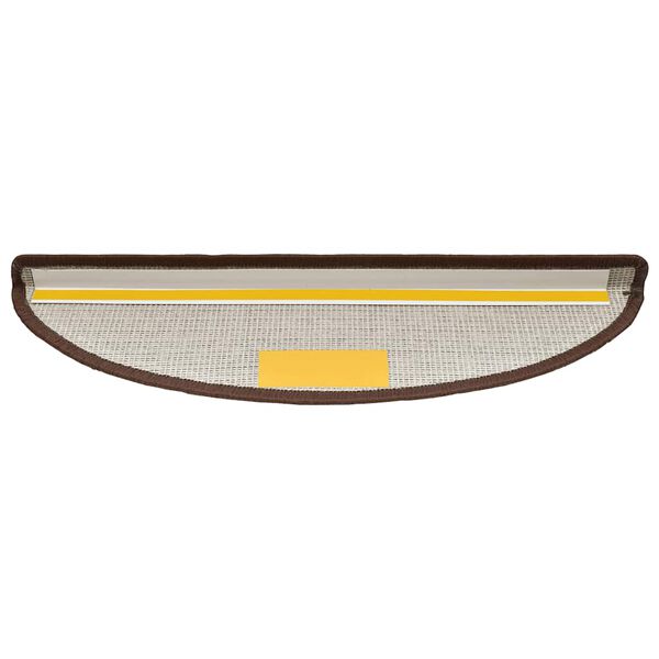 vidaXL trepimatid 20 tk 56 x 17 x 3 cm kohvipruunid poolringikujulised