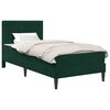 vidaXL Voodiraam madratsiga peaga Tume rohelise 80 x 200 cm Samet